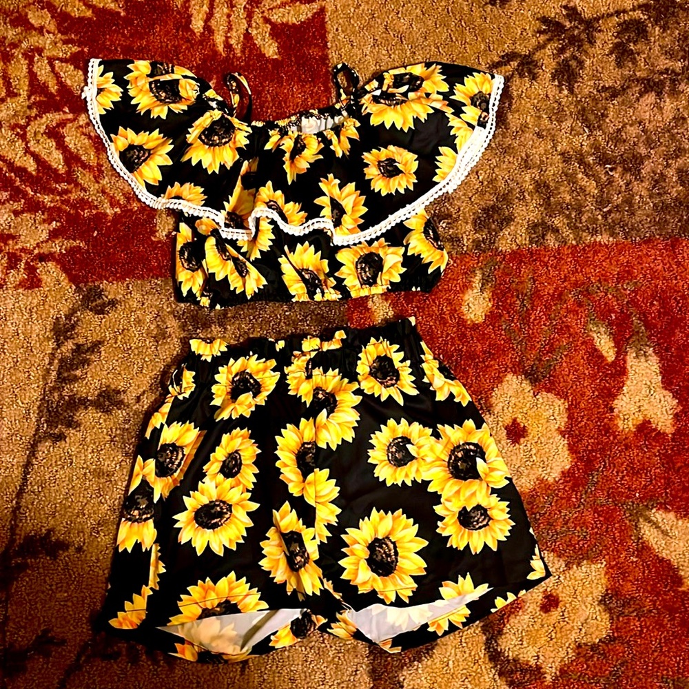 Outfit short and crop top